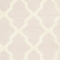 Кембриџ Лиам Геометриски Волна Површина Килим, Светло Розова Слонова Коска, 2 '6 4'