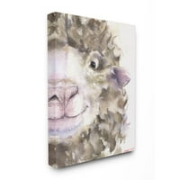 Ступелална индустрија овци глава животински акварел сликарство Супер платно wallидна уметност од Georgeорџ Дијахенко