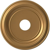 Екена мелница 16 OD 1 2 ID 3 8 P Традиционален термоформиран ПВЦ тавански медалјон, светло палто злато