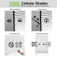 Regal Estate, Cell Cellular Shade Cellular Shade, Alabaster, 58.5W 64L
