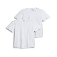Ockокеј Essentials® Машка маица со памучна маица, пакет, под-подморница на вратот на екипажот, удобност, големини мали,