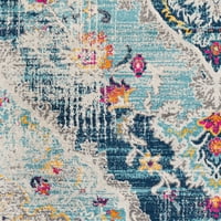 Уметнички ткајачи Флоранза Ориентална област килим, сина, 6'7 круг