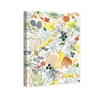 Студио Wynwood Studio Floral and Botanical Wall Art Canvas Print 'Meadowlark Love Garden' - зелена, жолта